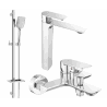 Mexen Alexa DQ62 ensemble de bain, chrome - 71213DQ62-00