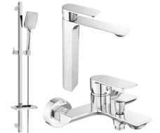 Mexen Alexa DQ62 ensemble pour baignoire, chrome - 71213DQ62-00