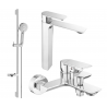 Mexen Alexa DS40 ensemble de bain, chrome - 71213DS40-00