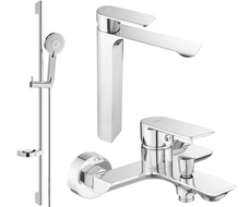 Mexen Alexa DS40 ensemble de bain, chrome - 71213DS40-00
