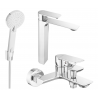 Ensemble de baignoire Mexen Alexa R40, chrome - 71213R40-00