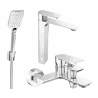 Mexen Alexa R62 ensemble bain, chrome - 71213R62-00