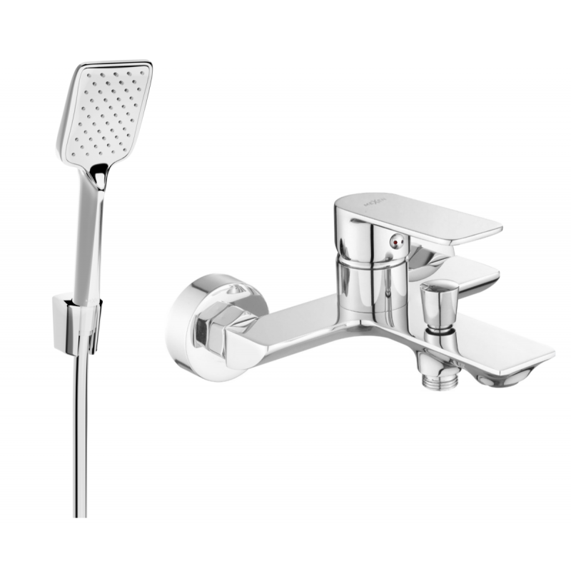 Mexen Alexa R62 robinet de baignoire avec ensemble de douche, chromé - 7123R62-00