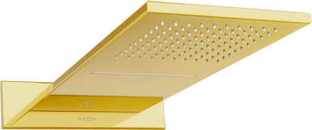 Mexen Waterfall pomme de douche slim 50 x 22 cm, dorée - 79190-50