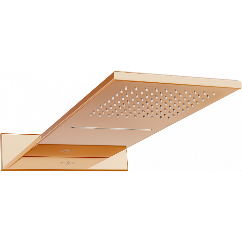 Mexen Waterfall pomme de douche slim 50 x 22 cm, or rose - 79190-60