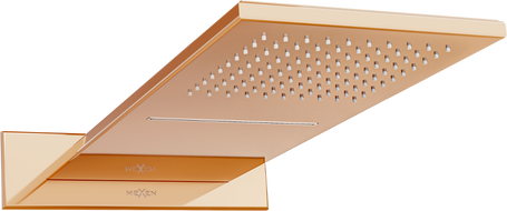 Mexen Waterfall pomme de douche slim 50 x 22 cm, or rose - 79190-60