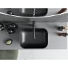 Mexen Rita lavabo à poser 45 x 32 cm, noir mat/motif écailles argenté - 21084572