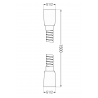 Mexen tuyau de douche 150 cm, blanc - 79460-20