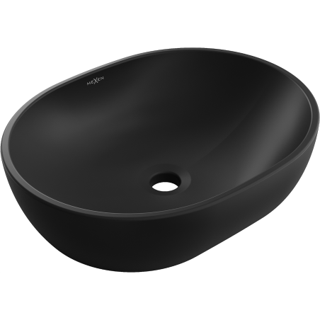 Mexen Viki lavabo de comptoir 48 x 35 cm, Noir mat - 21054885