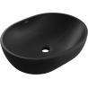 Mexen Viki lavabo de comptoir 48 x 35 cm, Noir mat - 21054885