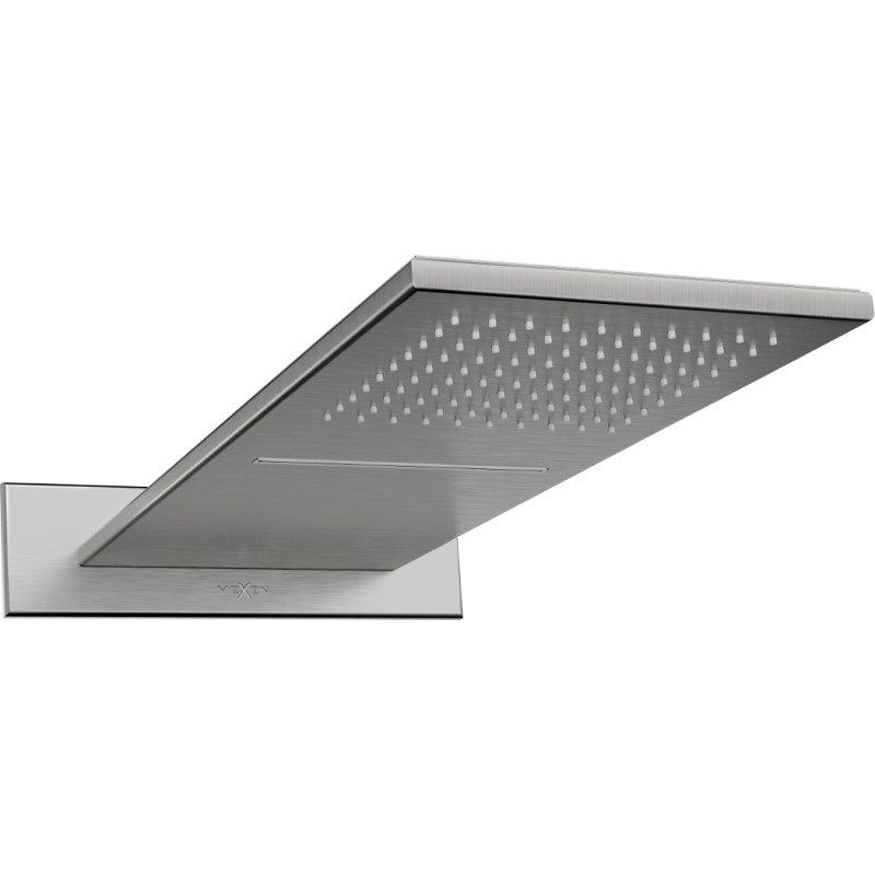 Mexen Waterfall pomme de douche fine 50 x 22 cm, gris canon brossé - 79190-66
