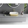 Mexen Rita lavabo à poser 45 x 32 cm, blanc/doré - 21084506