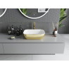 Mexen Rita lavabo sur plan 45 x 32 cm, blanc/or - 21084506