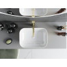 Mexen Rita lavabo sur plan 45 x 32 cm, blanc/or - 21084506