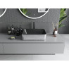 Mexen Catia lavabo à poser 48 x 37 cm, noir mat/motif écaille argenté - 21314872