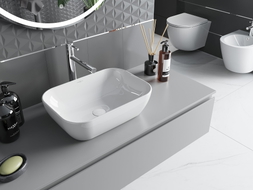 Mexen Rita lavabo à poser 45 x 32 cm, blanc - 21084500