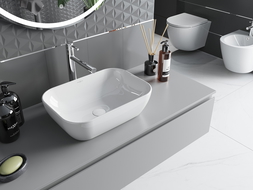 Mexen Rita lavabo de comptoir 45 x 32 cm, Blanc - 21084500