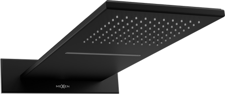 Mexen Waterfall pomme de douche slim 50 x 22 cm, noire - 79190-70