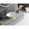 Mexen Elza lavabo à poser 40 x 33 cm, blanc/or - 21014006