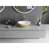 Mexen Elza lavabo à poser 40 x 33 cm, blanc/or - 21014006