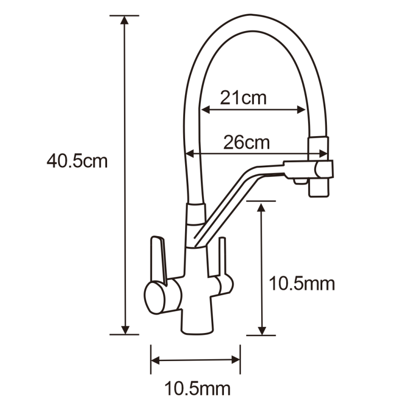Mexen Milo évier en granit 1 bac avec robinet de cuisine Duo, noir/métallique argenté - 6505-73-671701-07