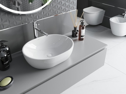 Mexen Viki lavabo sur plan 48 x 35 cm, blanc - 21054800