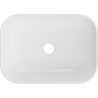 Mexen Rita lavabo posé sur plan 45 x 32 cm, blanc / lignes dorées - 21084553