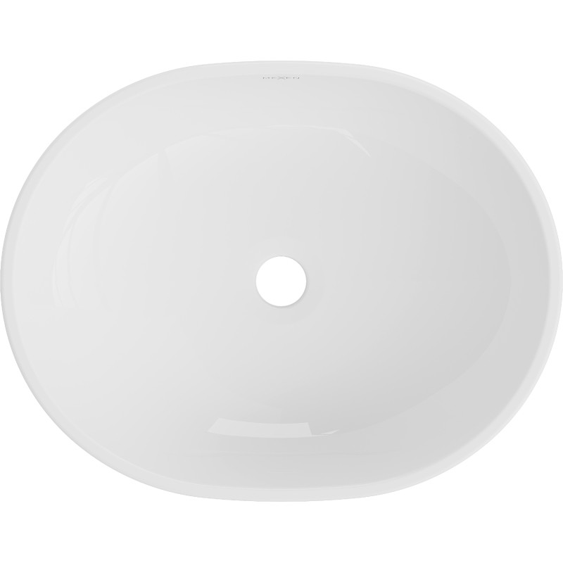Mexen Viki lavabo à poser 48 x 35 cm, blanc/or - 21054806