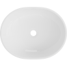 Mexen Viki lavabo de comptoir 48 x 35 cm, blanche/or motif écaille - 21054808
