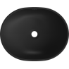 Mexen Viki lavabo à poser 48 x 35 cm, noir mat/argenté - 21054874