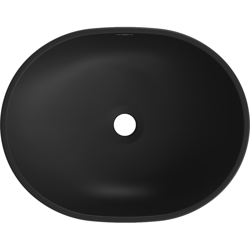 Mexen Viki lavabo sur plan 48 x 35 cm, noir mat/or - 21054876