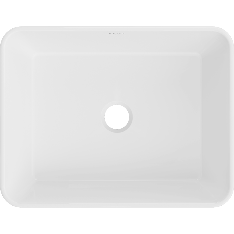 Mexen Catia lavabo à poser 48 x 37 cm, blanc/or - 21314806