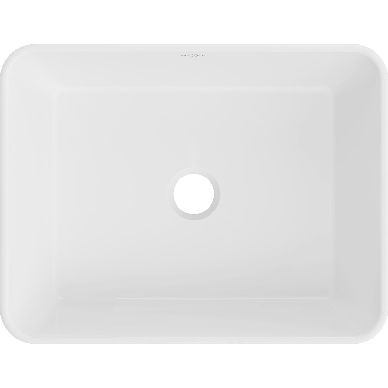 Mexen Catia lavabo de comptoir 48 x 38 cm, blanc/or motif écaille - 21314808