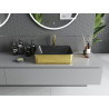 Mexen Catia lavabo à poser 48 x 37 cm, noir mat/motif écailles doré - 21314878