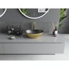 Mexen Elza lavabo sur plan 40 x 33 cm, noir mat/motif écailles doré - 21014028