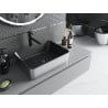 Mexen Catia lavabo de comptoir 48 x 37 cm, Noir mat/Argent - 21314874