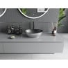 Mexen Elza lavabo sur plan 40 x 33 cm, noir mat/argent - 21014024