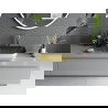 Mexen Rita lavabo de comptoir 45 x 32 cm, Noir mat/or - 21084576
