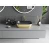 Mexen Rita lavabo sur plan 45 x 32 cm, noir mat/or - 21084576