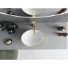 Mexen Elza lavabo de comptoir 40 x 33 cm, Blanc/Or - 21014005