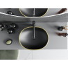 Mexen Viki lavabo sur plan 48 x 35 cm, noir mat/or motif carreaux - 21054879