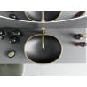 Mexen Viki lavabo vasque 48 x 35 cm, noir mat/bord doré - 21054875