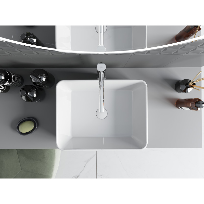 Mexen Catia lavabo sur plan 48 x 37 cm, blanc - 21314800