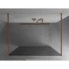 Mexen Kioto paroi de douche autonome 100 x 200 cm, graphite 8 mm, or rose - 800-100-002-60-40