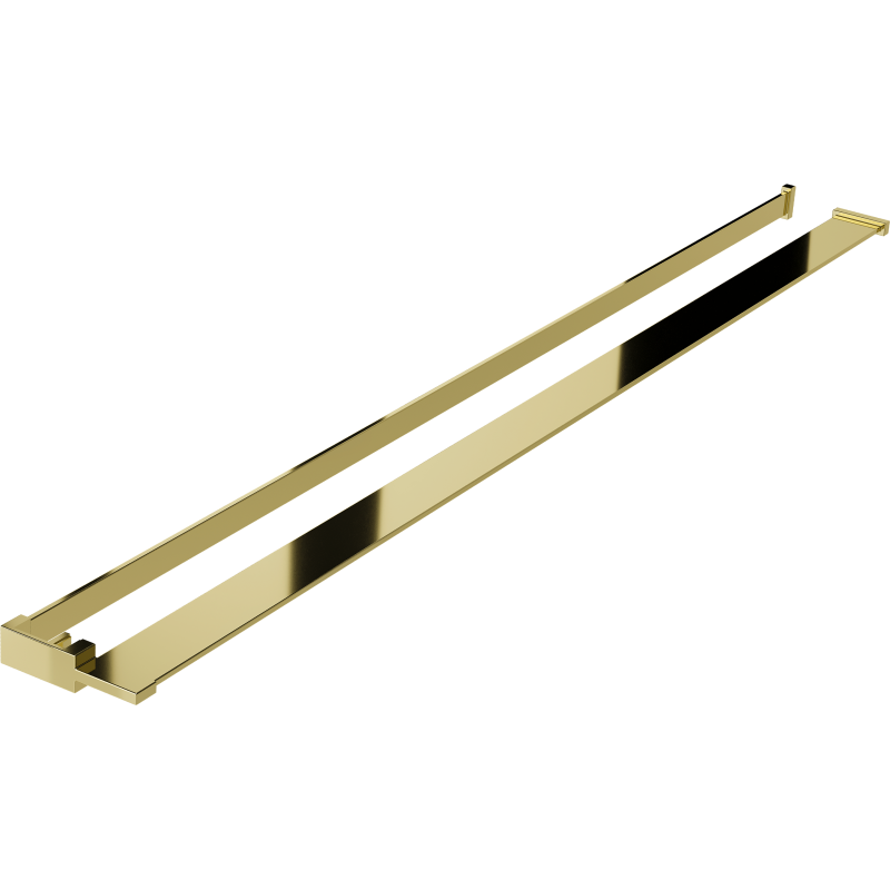 Mexen étagère pour paroi de douche avec barre à serviettes, or - 800-02-50