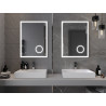 Mexen Kala miroir de salle de bain éclairé avec miroir cosmétique 60 x 80 cm, LED 6000K, antigivre - 9820-060-080-611-00