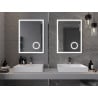 Mexen Kala miroir de salle de bains éclairé avec miroir cosmétique 60 x 80 cm, LED 6000K, antibuée - 9820-060-080-611-00