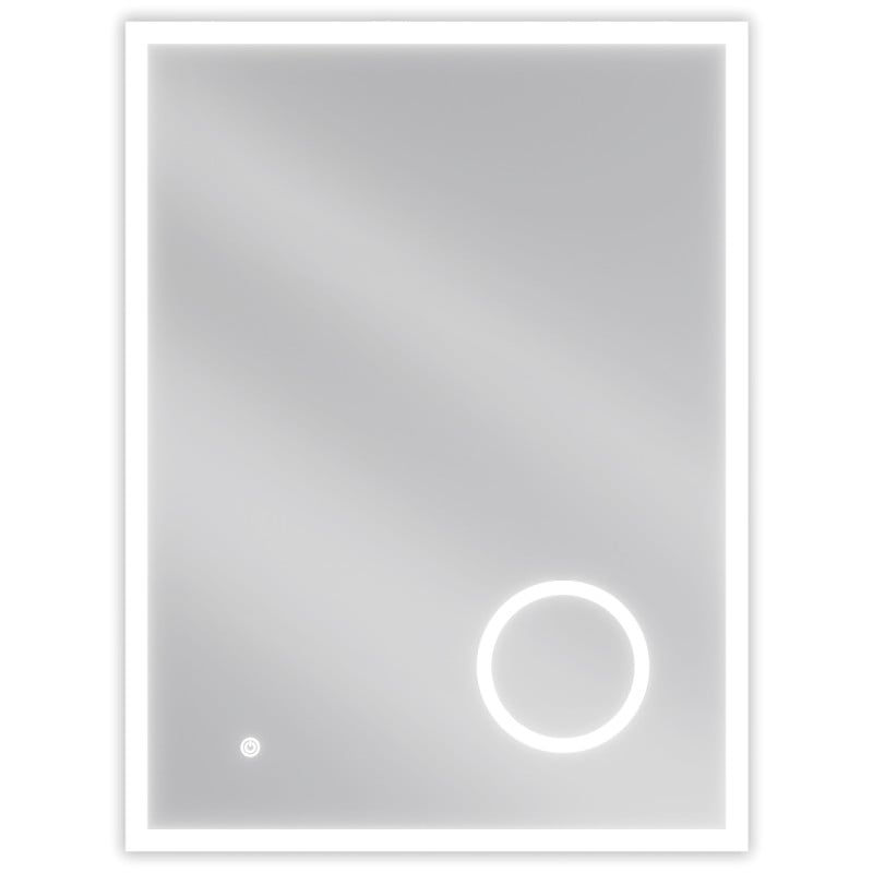 Mexen Kala miroir de salle de bains éclairé avec miroir cosmétique 60 x 80 cm, LED 6000K, antibuée - 9820-060-080-611-00