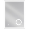 Mexen Kala miroir de salle de bain éclairé avec miroir cosmétique 60 x 80 cm, LED 6000K, anti-buée - 9820-060-080-611-00
