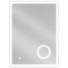 Mexen Kala miroir de salle de bains éclairé avec miroir cosmétique 60 x 80 cm, LED 6000K, antibuée - 9820-060-080-611-00